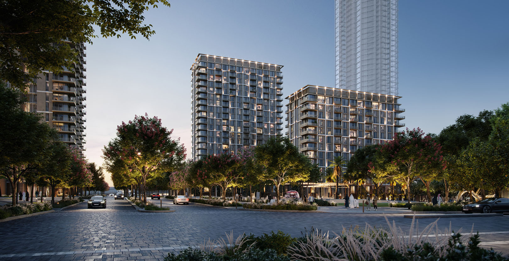 AEON - Luxury apartments with expansive park views and access to Dubai Creek Harbour's waterfront promenade and cultural district.